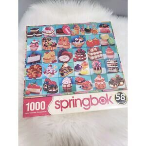 NEW SWEETS 1000 PC JIGSAW PUZZLE retro‎ food dessert jello pink kitschy mcm